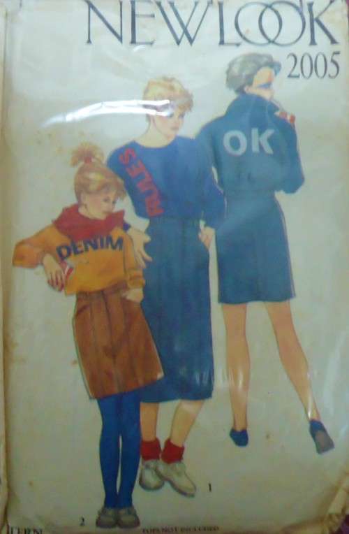 NEW LOOK PATTERNS 2005 GIRLS SKIRT SIZES 10-11-12-13 YEARS COMPLETE-ZIPLOC BAG