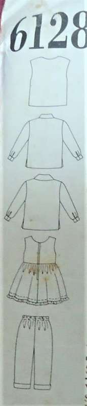 NEW LOOK PATTERNS 6128 KIDS WAISTCOAT-DRESS-PANTS SIZES 2-7 YEARS  COMPLETE