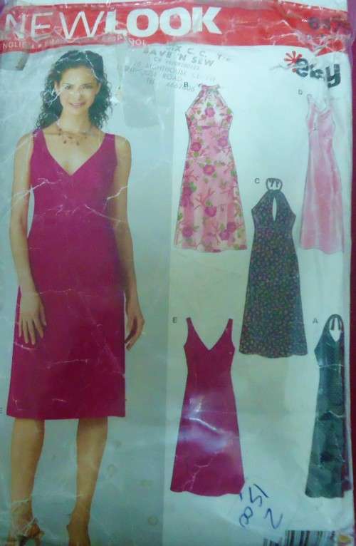NEW LOOK PATTERNS 6375 HIGH WAIST SHAPED DRESS SIX SIZES IN ONE 6-16 SEE LISTING