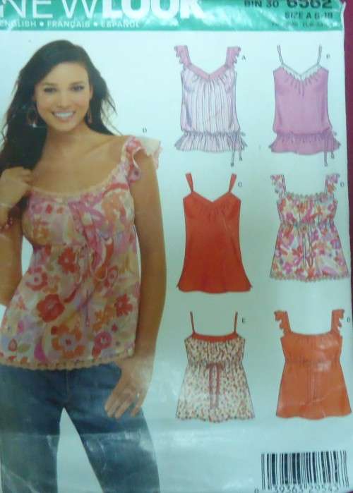 NEW LOOK PATTERNS 6562 STUNNING TOPS SIZES8 - 18 SEE LISTING