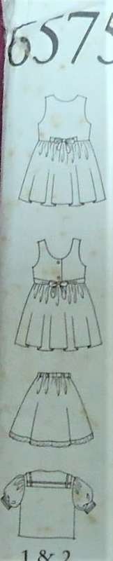 NEW LOOK PATTERNS 6575 GIRLS DRESSES SIZES 3- 8 YEARS COMPLETE