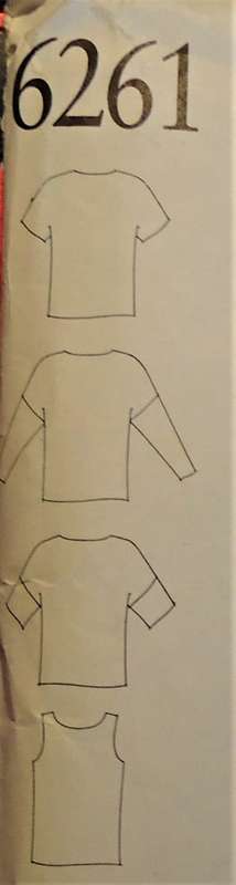 NEW LOOK PATTERNS 6261 SET OF TOPS SIZES 8-18 COMPLETE