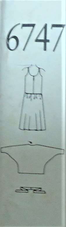 NEW LOOK PATTERNS 6747 SHOE STRING STRAP DRESS-BATWING TOP & BELT-SIZES 8-18 COMPLETE