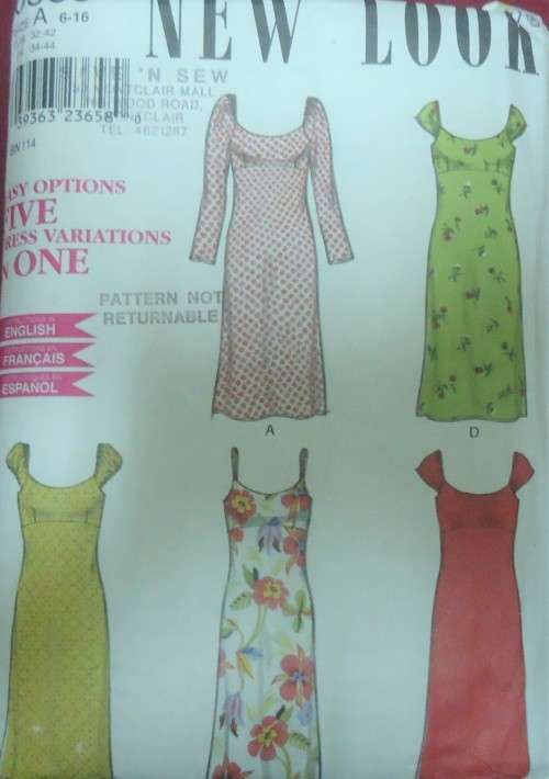 NEW LOOK PATTERNS 6838  STUNNING DRESSES-SIZE 6 - 16 SEE LISTING