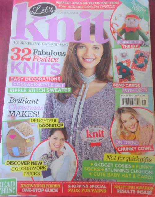 LET'S KNIT - UK ISSUE 86 - NOVEMBER 2014 -100 PAGES