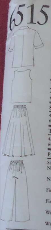 NEW LOOK PATTERNS 6515 JACKET-TOP-SKIRT-PANTS SIZES 8 - 20 COMPLETE
