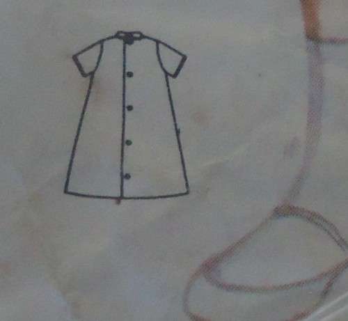 VINTAGE BUTTERICK PATTERN 3415 CHILD ONE PIECE DRESS SIZE 5 YEARS BREAST23 1/2` COMPLETE-ZIPLOC BAG
