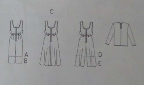 BUTTERICK PATTERN 4983 PINAFORE-JUMPSUIT-TOP SIZE XS-S-M (6-14)  COMPLETE