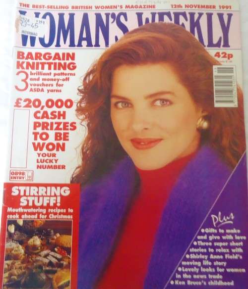 WOMAN`S WEEKLY - 12TH NOVEMBER 1991- 60 PAGES
