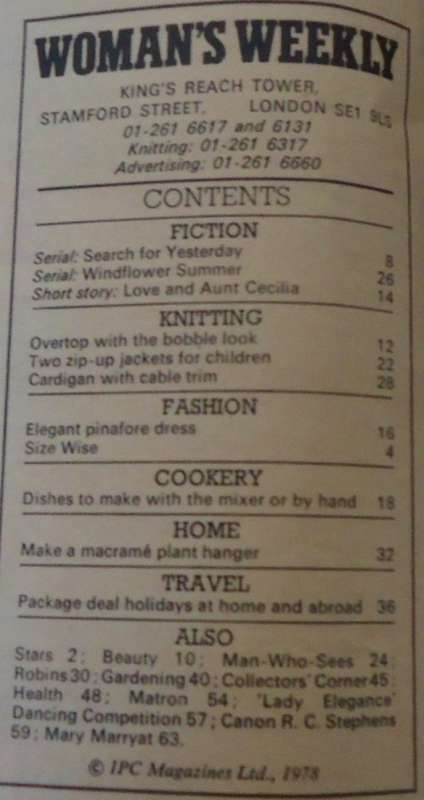 WOMAN`S WEEKLY - 26TH JANUARY 1978- 68 PAGES