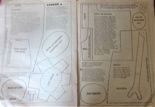 AN ARMFUL OF TEDDIES - WOMAN`S WEEKLY - WITH PATTERN SHEET