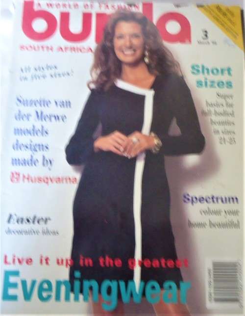 BURDA  - WORLD OF FASHION - 3 -MARCH 1996 -124 PAGES WITH PULLOUT SECTION