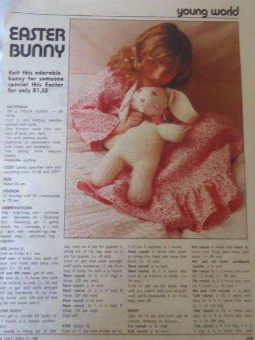EASTER BUNNY - TO KNIT