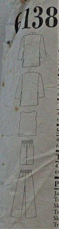 NEW LOOK PATTERNS 6138JACKET-TOP-SHORTS-PANTS SIZES 8-18 COMPLETE