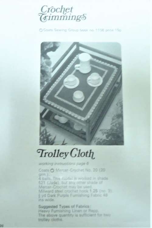 CROCHET TRIMMINGS - COATS BOOK 1108