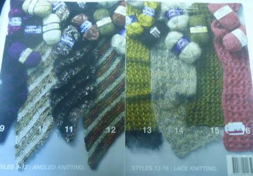 PATONS BOOK 6002 -CHALLENGING SCARFS FOR BEGINNERS - 16 PATTERNS