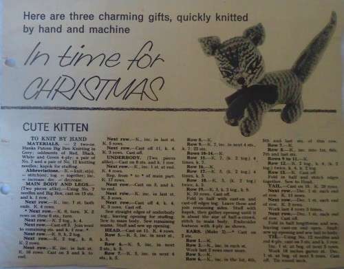 KNIT - CUTE KITTEN