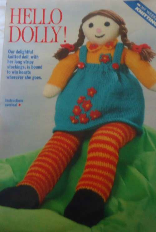 KNIT - HELLO DOLLY- HEIGHT 57 CM - 22 1/2`