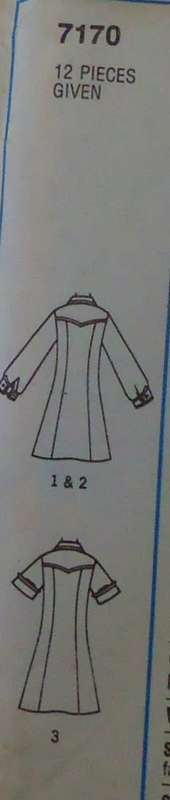 SIMPLICITY PATTERN 7170 SHIRTDRESS SIZE 10 BUST 83 CM COMPLETE