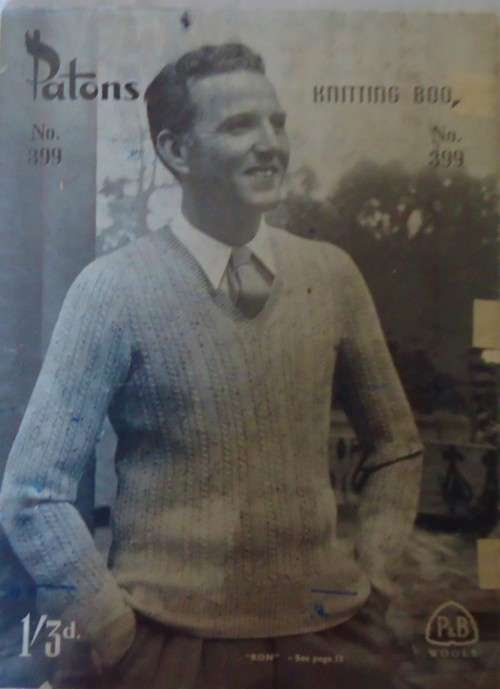 PATONS  KNITTING BOOK 399- MEN PATTERNS - 20 A4 PAGES