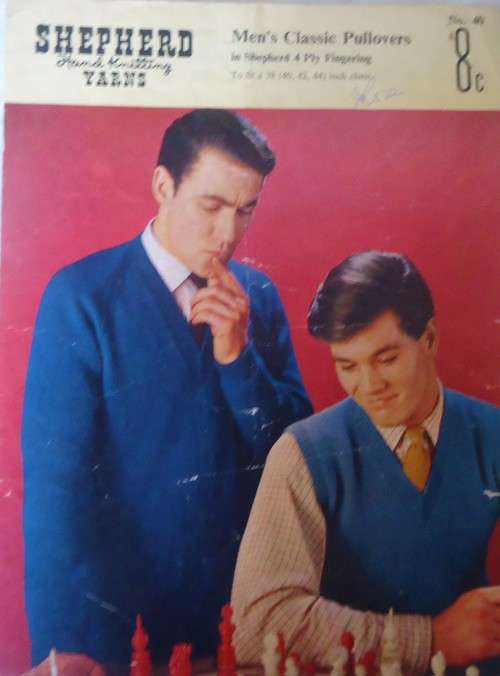 SHEPHERD PATTERN NUMBER 40 MEN`S CLASSIC PULLOVERS- SIZES 38-44`