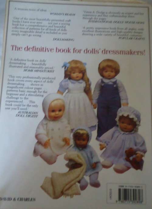 THE DOLL'S DRESSMAKER - THE COMPLETE PATTERN BOOK- VENUS A. DODGE -196 PAGES SOFT COVER