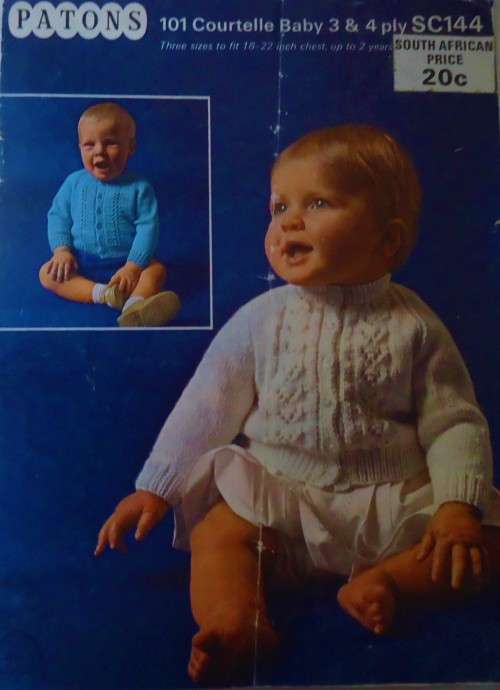 PATONS SC144  BUTTON THROUGH CARDIGANS THREE SIZES TO FIT UP TO 2 YEARS