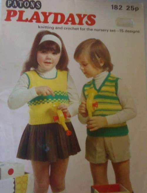 PATONS 182 PLAYDAYS KNITTING & CROCHET FOR NURSERY SET IN 15 DESIGNS- 40 A4 PAGES