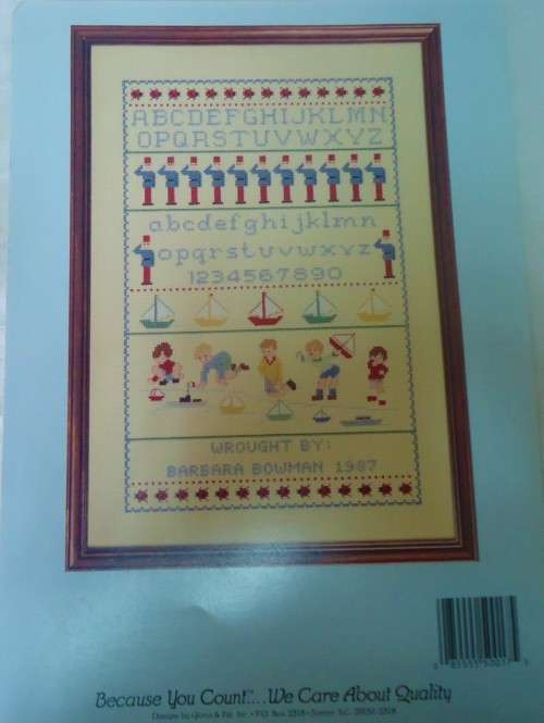 A BOY`S FIRST SAMPLER -DESIGNS BY GLORIA & PAT 17 - 8 PAGES