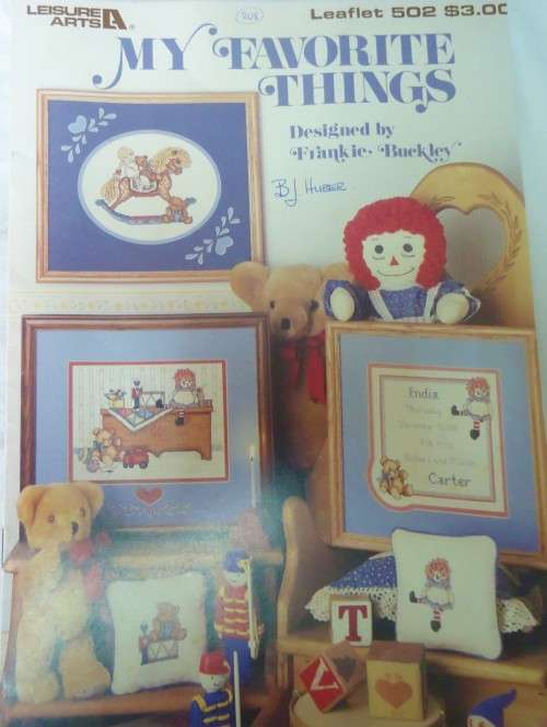 MY FAVORITE THINGS BY FRANKIE BUCKLEY- LEISURE ARTS 502-8 PAGES