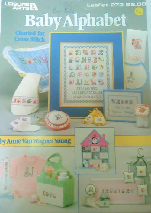 BABY ALPHABET BY ANNE VAN WAGNER YOUNG  - LEISURE ARTS 272- 4  PAGES