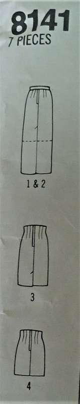SIMPLICITY 8141 1 HOUR SKIRT SIZE NN=10-16 COMPLETE