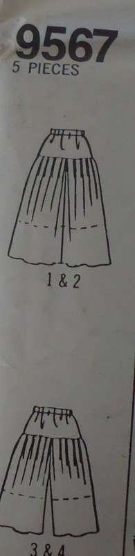 SIMPLICITY 9567 PULL ON SKIRT OR CULOTTES SIZE A=6-24 COMPLETE-UNCUT-F/FOLDED