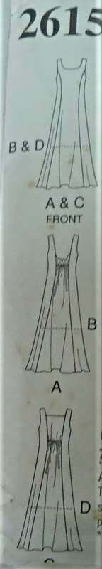 STYLE 2615 PANELED FLARED DRESS WITH BACK FEATURE SIZE A=8-18 COMPLETE