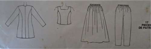 McCALLS 7994 JACKET-VEST-PULL ON PANTS-PULL ON SKIRT SIZE B8-10-12 - COMPLETE-NO SEWING INSTRUCTION
