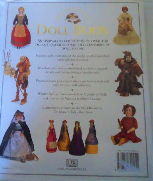 THE ULTIMATE DOLL BOOK - CAROLINE GOODFELLOW -  164 PAGE HARD COVER WITH DUST JACKET