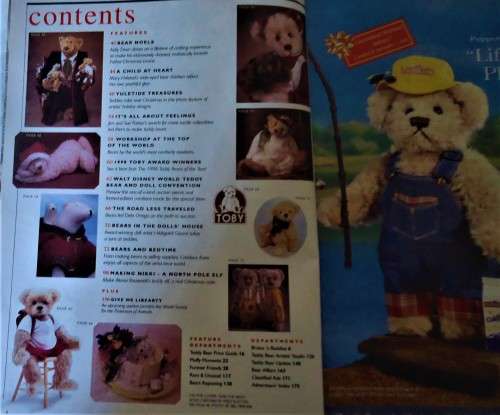 `TEDDY BEAR & FRIENDS` DECEMBER 1998  -176 PAGE MAGAZINE