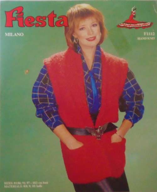 FIESTA  F1112 GILET WITH POCKETS  SIZES 91 - 97 CM
