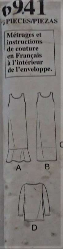 NEW LOOK 6941 -SHEATH DRESS WITH OVERBLOUSE  SIZE 10-22 COMPLETE-UNCUT-F/FOLDED