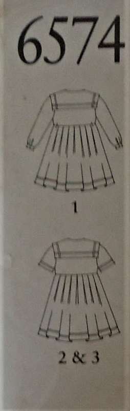 NEW LOOK PATTERNS 6574  GIRLS SAILOR DRESS  SIZE 3-8 YEARS COMPLETE