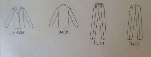 BUTTERICK 3475 JACKET & PANTS SIZE 12-14-16 SEE LISTING