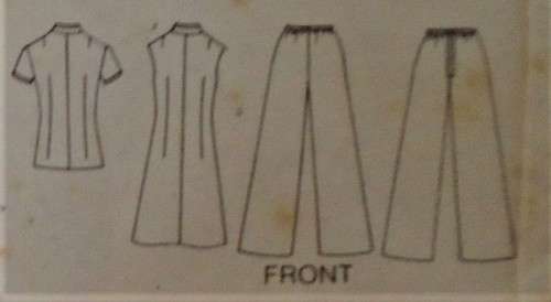 BUTTERICK 3725 A-LINE DRESS-TOP-PANTS SIZE 16 BUST 38/97 CM  COMPLETE-UNCUT