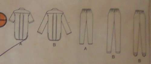 BUTTERICK 3819 SHIRT & JODHPURS/PANTS  SIZE P-S-M (6-14) COMPLETE-ZIPLOC BAG
