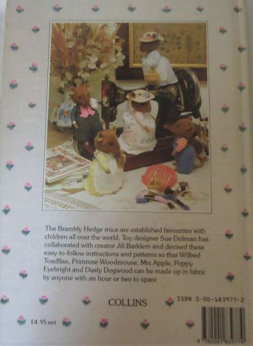 THE BRAMBLY HEDGE PATTERN BOOK - JILL BARKEN - 68 PAGE HARD COVER BOOK