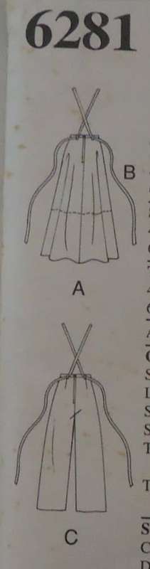 NEW LOOK 6281 SKIRT & PANTS WITH SUSPENDERS SIZE 6-16 - COMPLETE-UNCUT-F/FOLDED