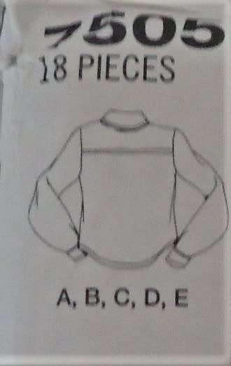 SIMPLICITY CRAFTS 7505 SHIRT WITH APPLIQUES - SIZE 6-8-10 COMPLETE-MOSTLY UNCUT