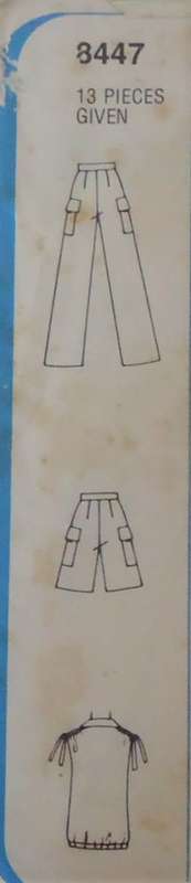 SIMPLICITY 8447 TOP-PANTS-SHORTS SIZES 14+ 16 BUST 92+ 97 CM COMPLETE-UNCUT-F/FOLDED
