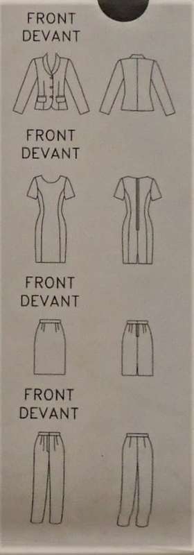 BUTTERICK 4265 JACKET-DTESS-SKIRT-PANTS  SIZE 12-14-16 - COMPLETE-UNCUT-F/FOLDED