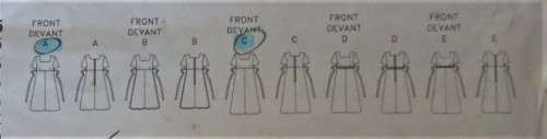 BUTTERICK 5438 HI LINED BODICE LOOSE FITTING DRESS - SIZES 6-8-10 - COMPLETE CUT TO SIZE 8