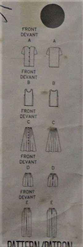 BUTTERICK 6222 TOP-SKIRT-SHORTS-PANTS SIZE 12-14-16 COMPLETE-CUT TO 16 - ZIPLOC BAG